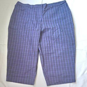 WHITE STAG Plaids Capri Pants Sz 24W